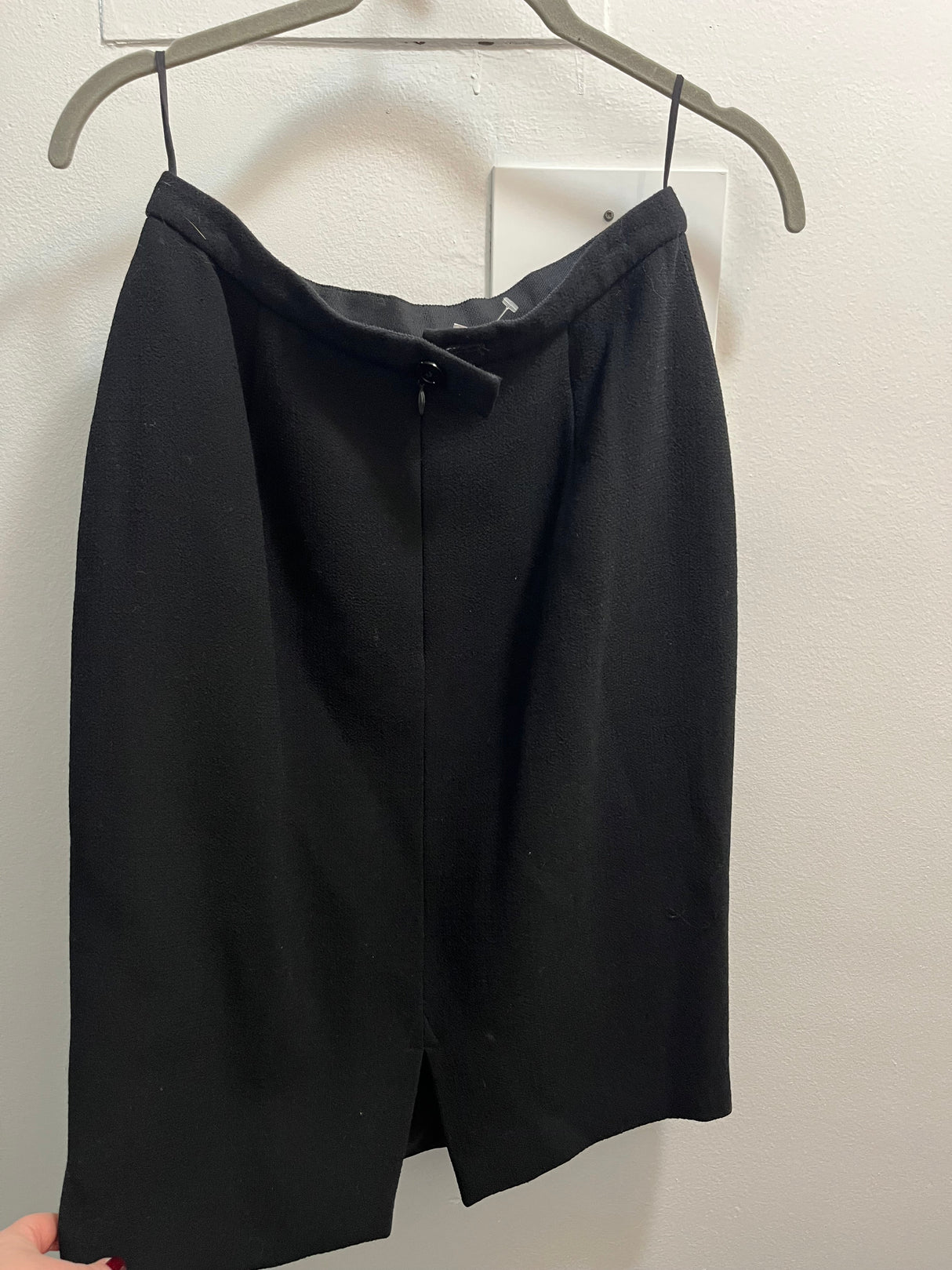 Vintage Studio 0001 Ferre Black Blazer with Gold Broach Detail size 8
