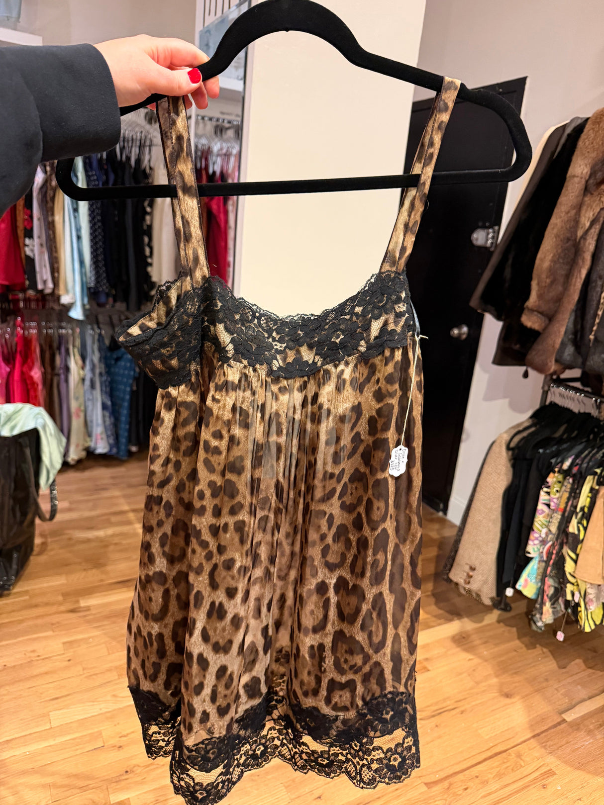 Dolce & Gabbana sheer mini baby doll top