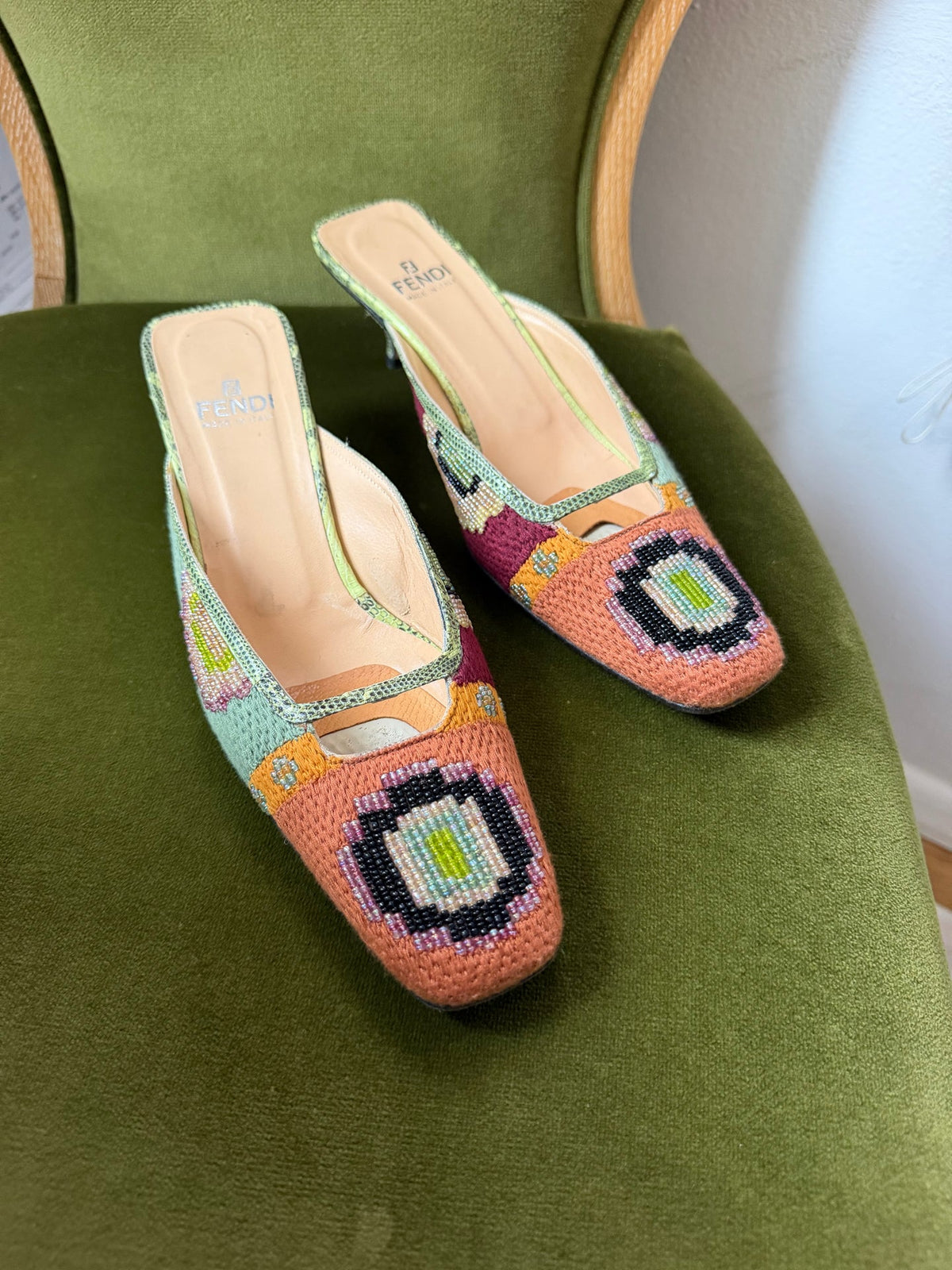 Ultra Rare Fendi heels - size 8 TUV #3