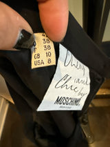 Moschino Cheap & Chic Black Red Measurements Mini Skirt