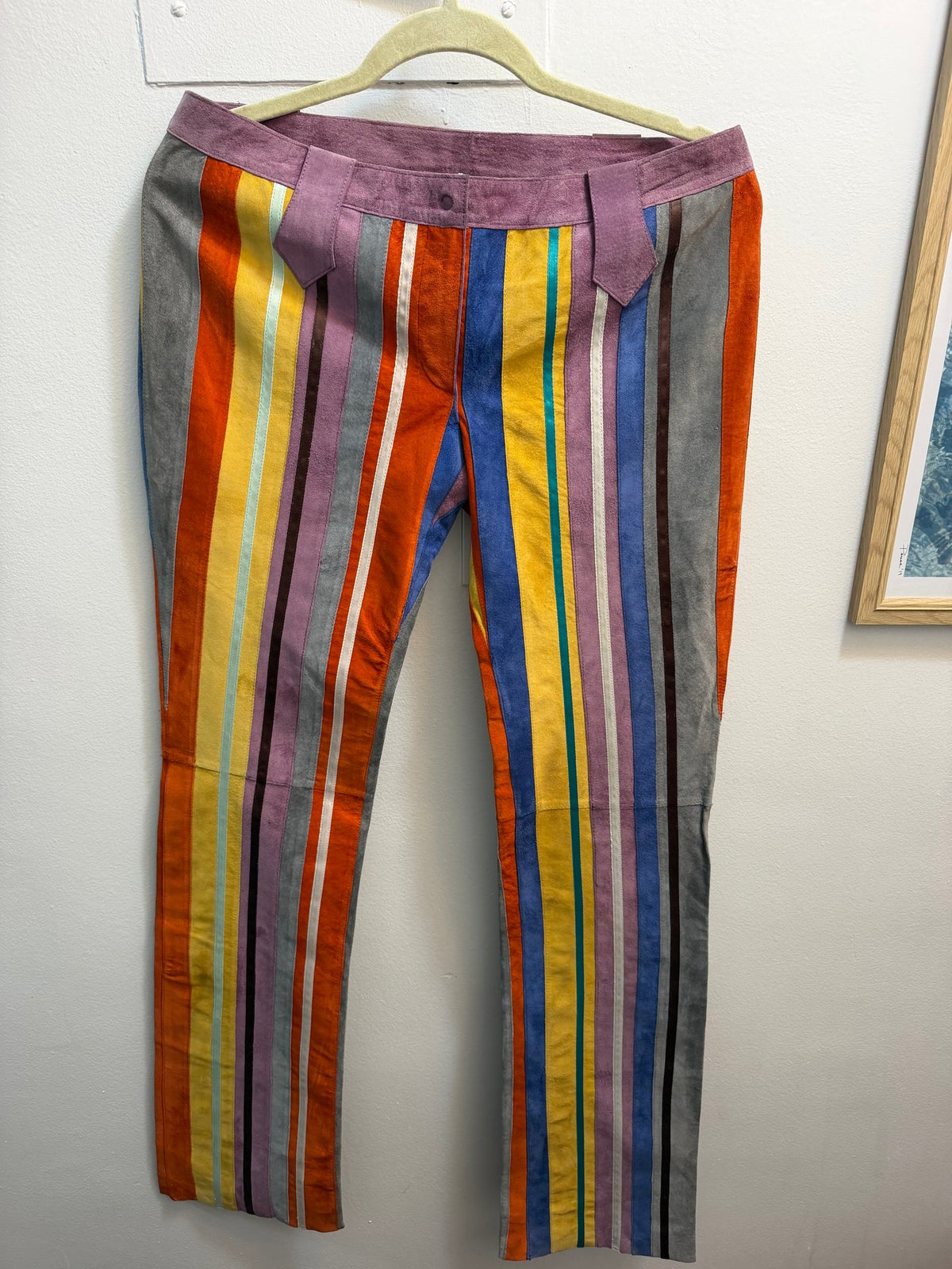 Ultra Rare Spring/Summer 2002 Dolce & Gabbana Latina Collection Suede Pants as seen on Gisele - TUV #3293