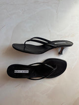 Manolo Blahnik EU 39 Black Patent Leather Sandal