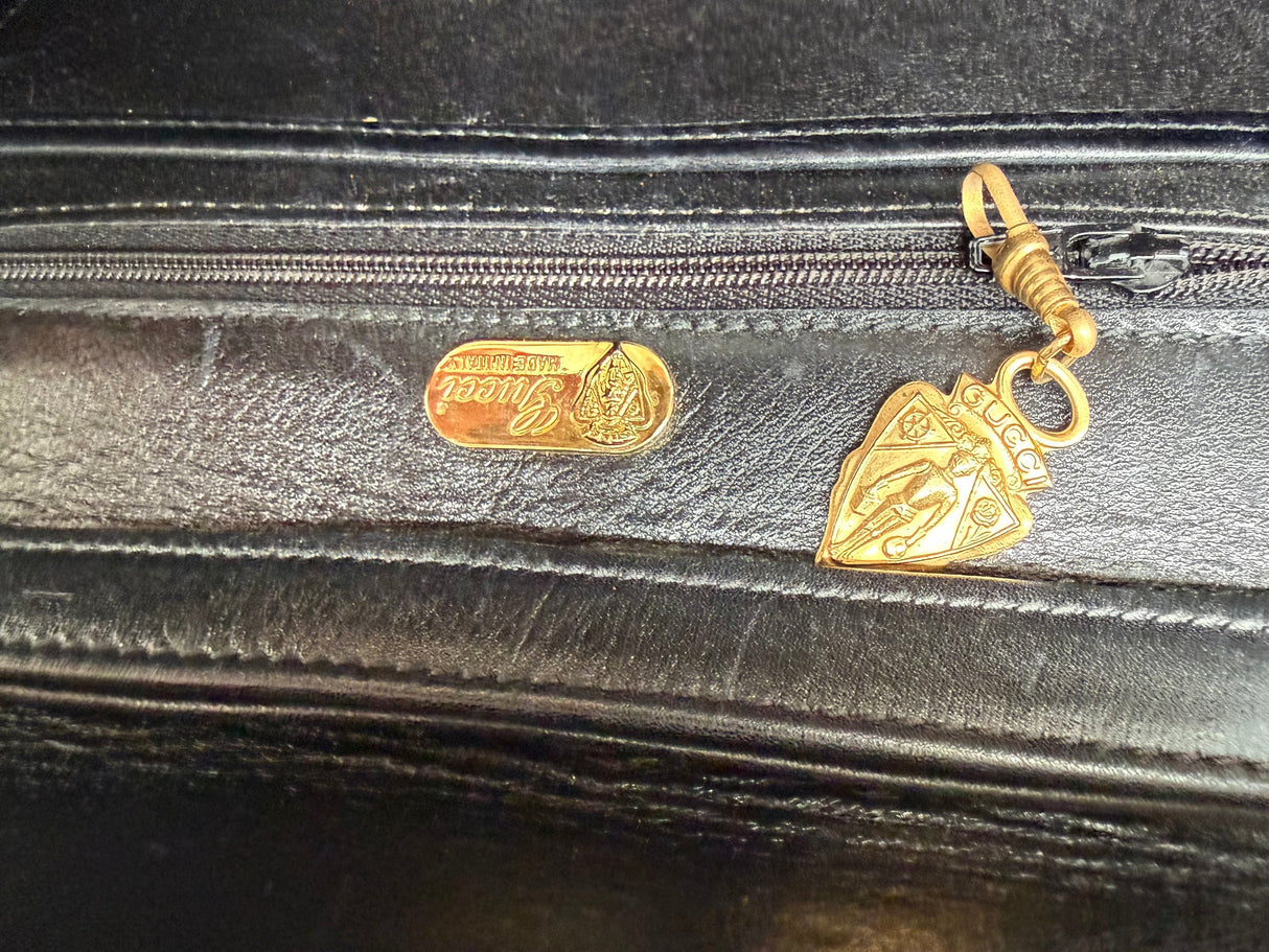 Gucci Vintage Croc Envelope Clutch