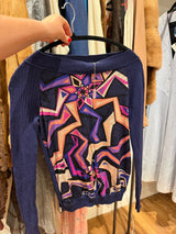 Emilio Pucci purple and pink geometric sweater - SKU tuv #14
