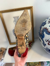 Dolce & Gabbana cheetah pumps with red bows - TUV #423412