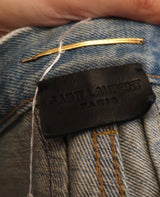 Saint Laurent mini denim shorts with stars size 29