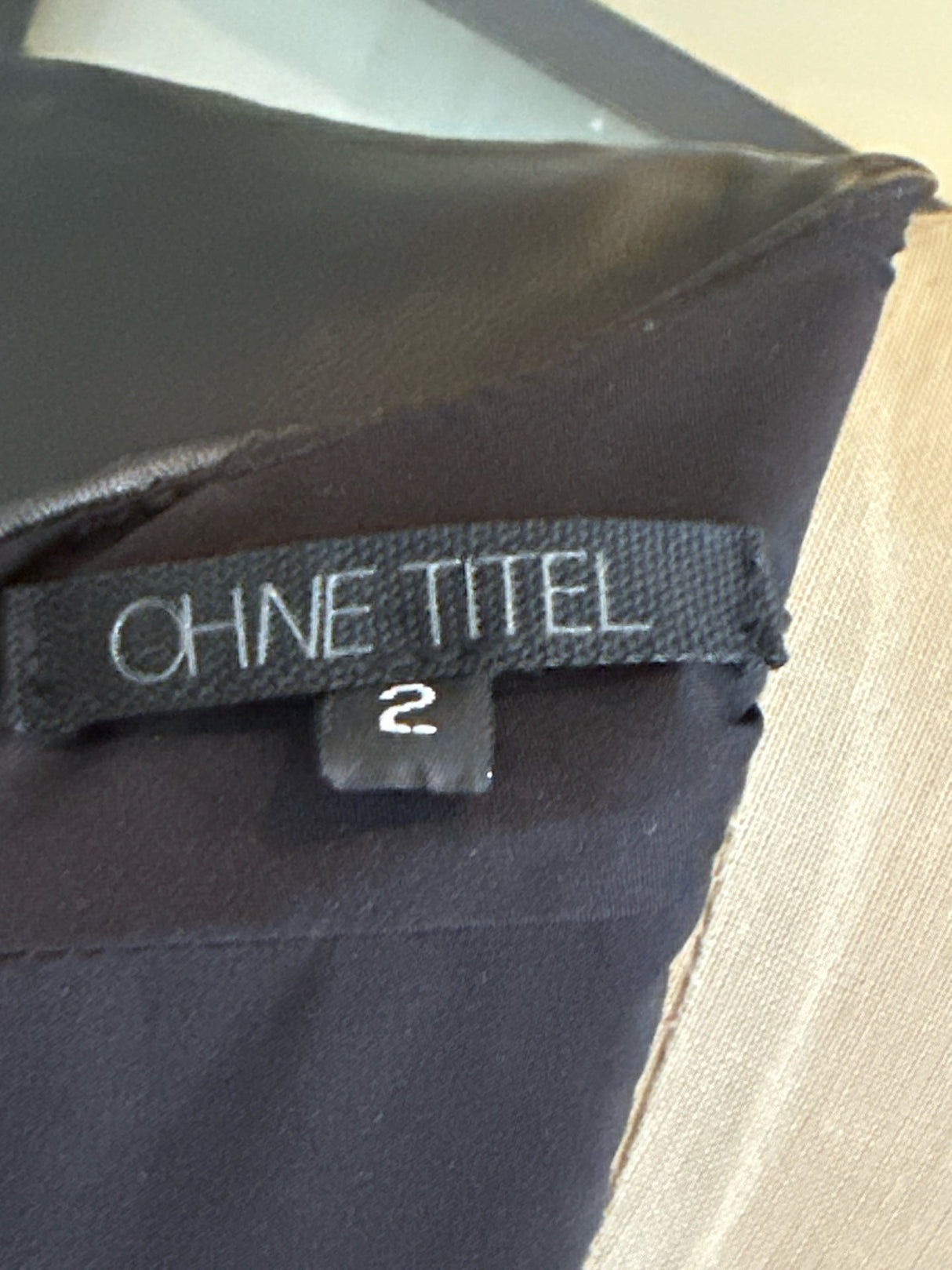 Ohne Title Size 2 Black & White Leather Dress