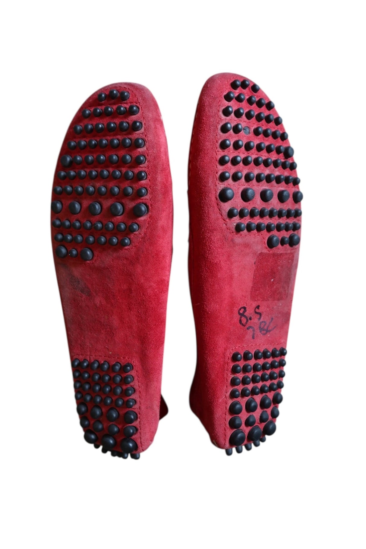Manolo Blahnik red loafers (39)