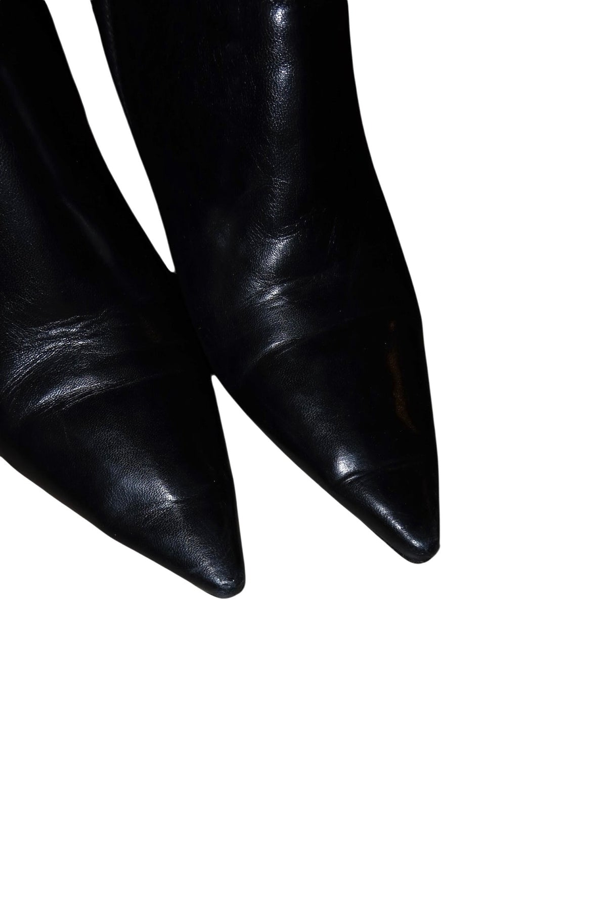 Gucci black leather booties (8.5)