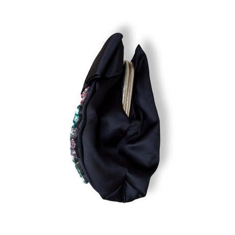 Fendi Satin Jeweled Clutch