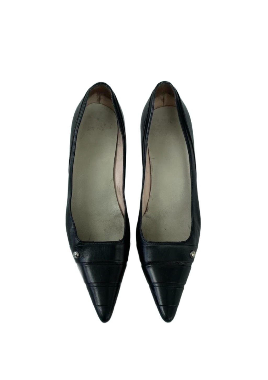Black Chanel Kitten Heels
