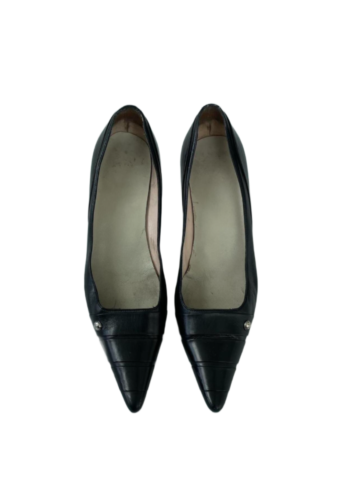 Black Chanel Kitten Heels