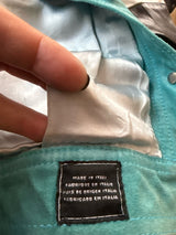 Versus Versace Teal Blue Suede Vest