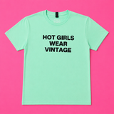 "Hot Girls Wear Vintage" Baby Tee