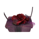 Moschino Pink Velvet Flower 2000 Box Bag