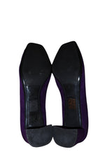 Prada purple suede chunky heels (40.5)