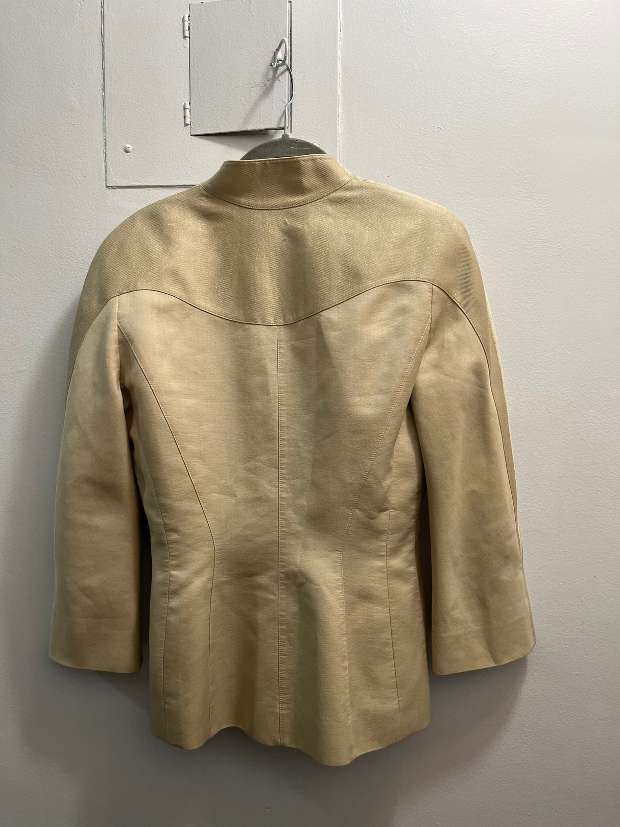 Vintage Thierry Mugler Gold Glitter Evening Jacket size medium