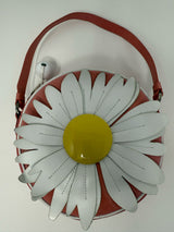 Moschino Peach and White Daisy Circle Bag