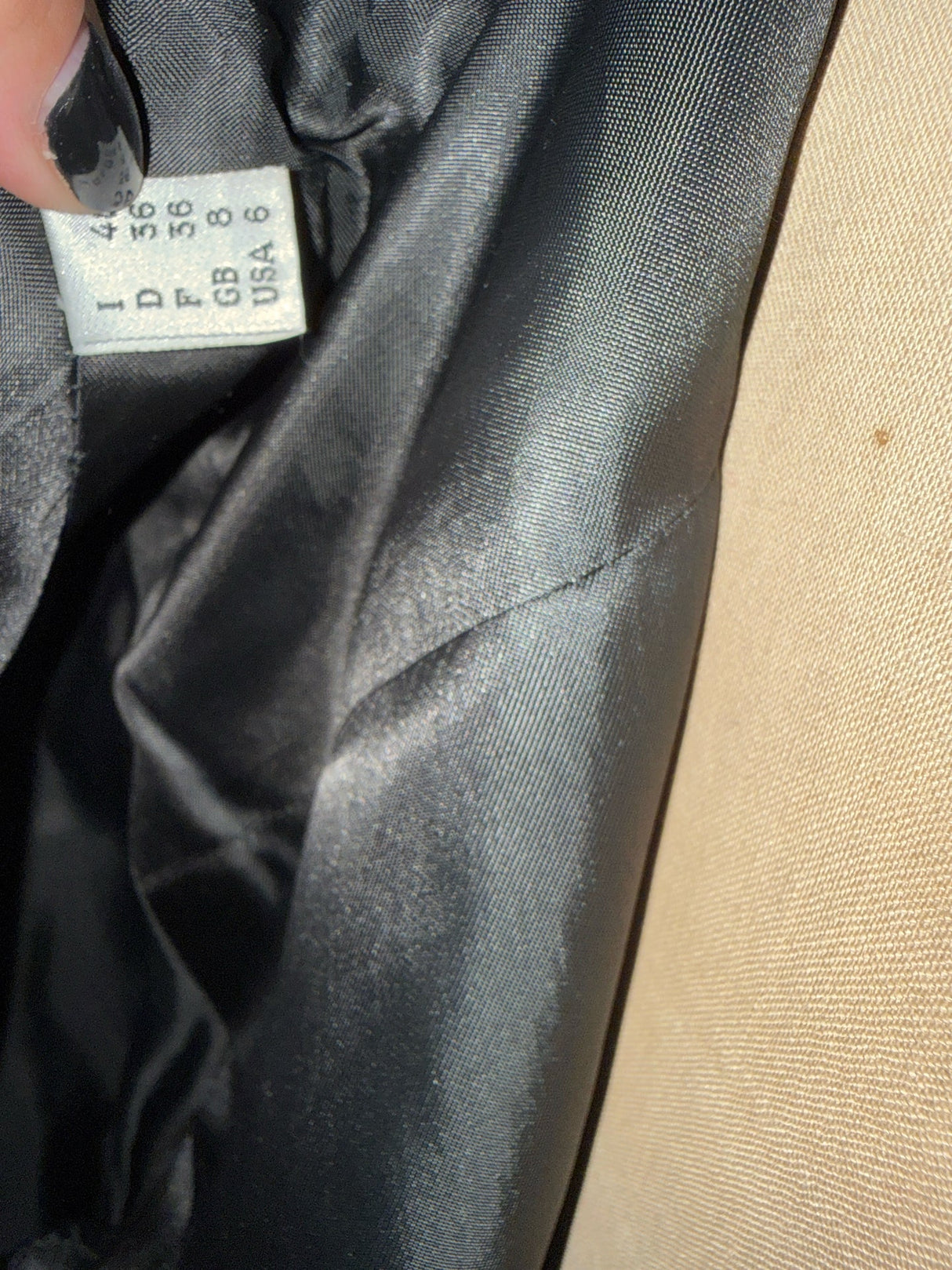 Moschino Black Wool Taffeta Ruffle Pea Coat