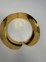 Louis Vuitton Gold Metal Peter Pan Collar Choker Necklace