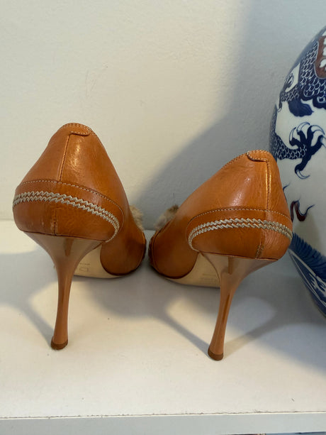 Vintage John Galliano era Christian Dior Fur Pumps size EU 37.5 - TUV #56832