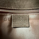 Gucci Vintage Suede Bamboo Flap Bag
