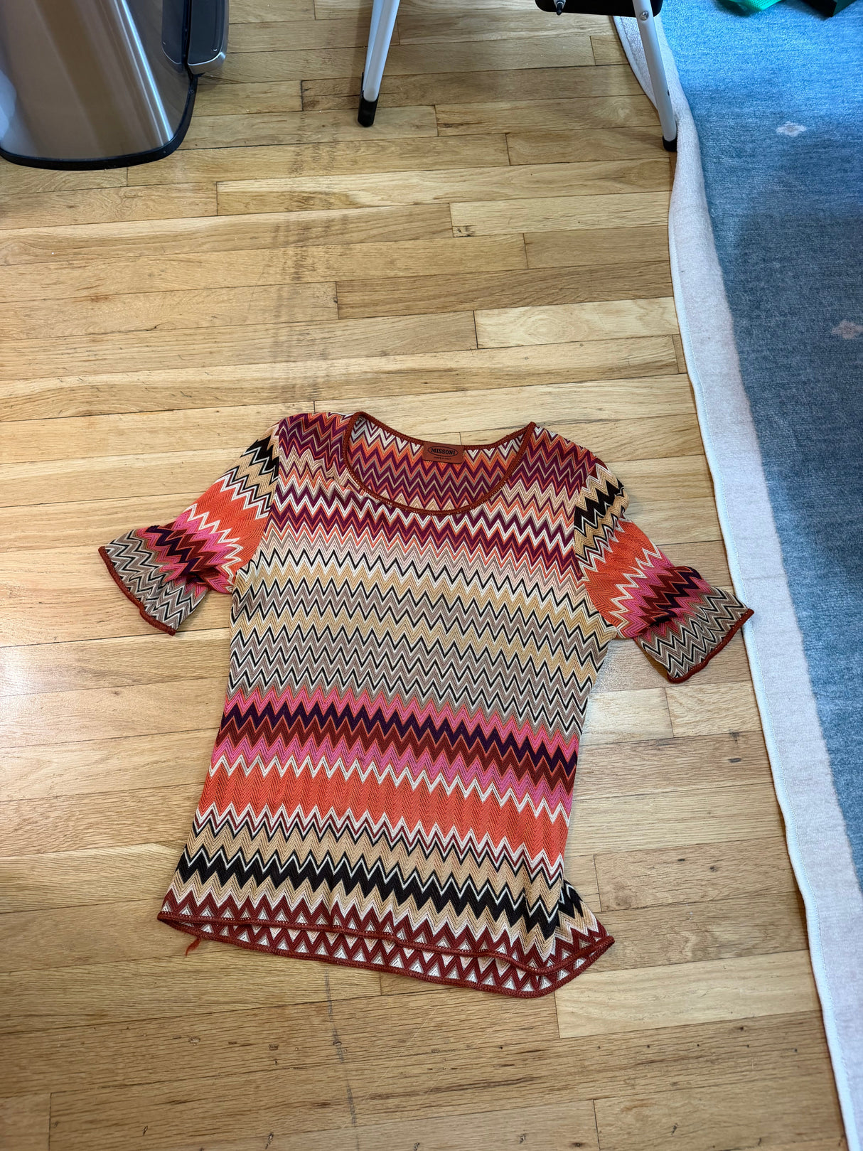 “As is” vintage Missoni shirt and skirt 2 piece set TUV #32135