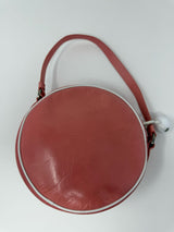 Moschino Peach and White Daisy Circle Bag