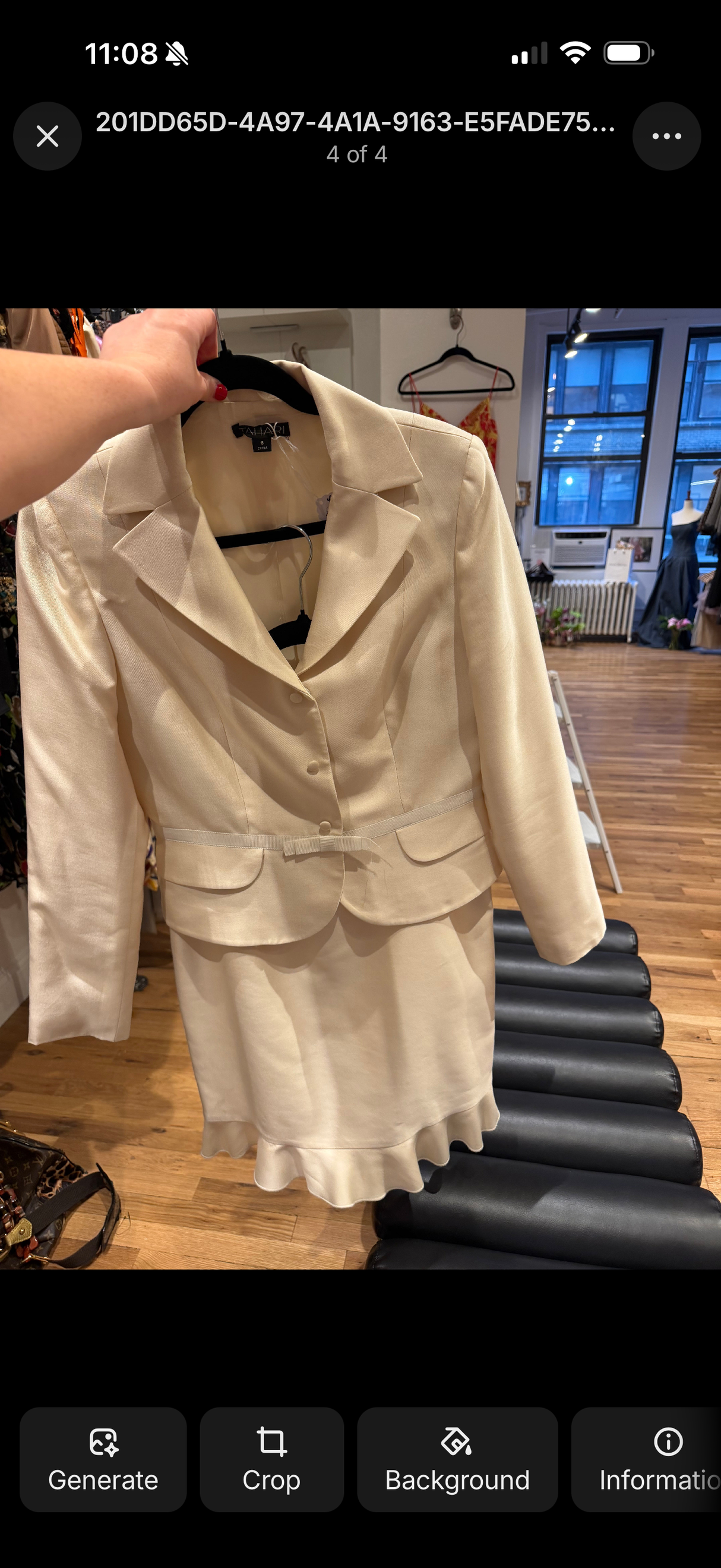 Tahari silk skirt #609
