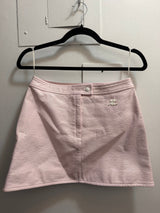 “As Is” Courreges pale pink vinyl jacket and skirt set - TUV #892132