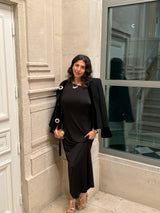 Valentino Boutique Stunning Black Blazer with gold details