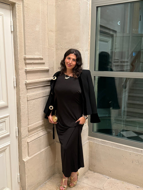 Valentino Boutique Stunning Black Blazer with gold details