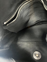 #69 Fendi Mamma Baguette Black neoprene Leather