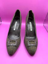 Houndstooth Manolo Blahnik Pumps - 39.5