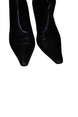 Jimmy Choo black leather booties (41)