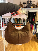 Brown Suede YSL Mombasa Purse - Y2K - TUV #321789