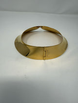 Louis Vuitton Gold Metal Peter Pan Collar Choker Necklace