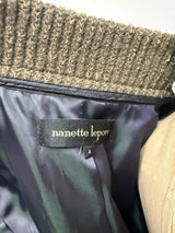 Nanette Lepore Size 4 Olive Green Wool Jacket