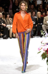 Ultra Rare Spring/Summer 2002 Dolce & Gabbana Latina Collection Suede Pants as seen on Gisele - TUV #3293