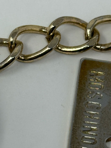 Moschino Gold Chain Charm Heart Belt