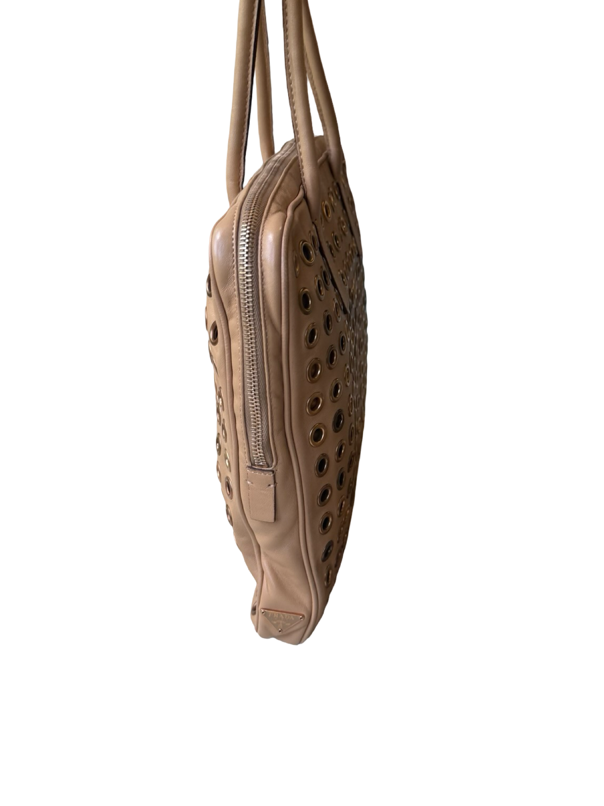 Prada Vintage Rivet Miele Bag