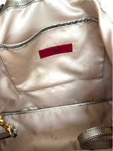 Valentino metallic rose gold Petale tote bag
