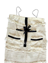 Chanel 2008 runway white wool and black bow dress (38)