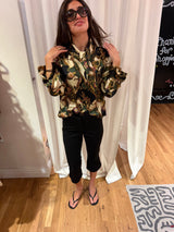 Vintage 100% silk top TUV #73