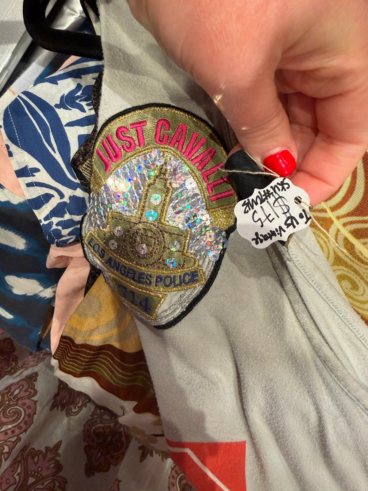 Just Cavalli LAPD badge tank top