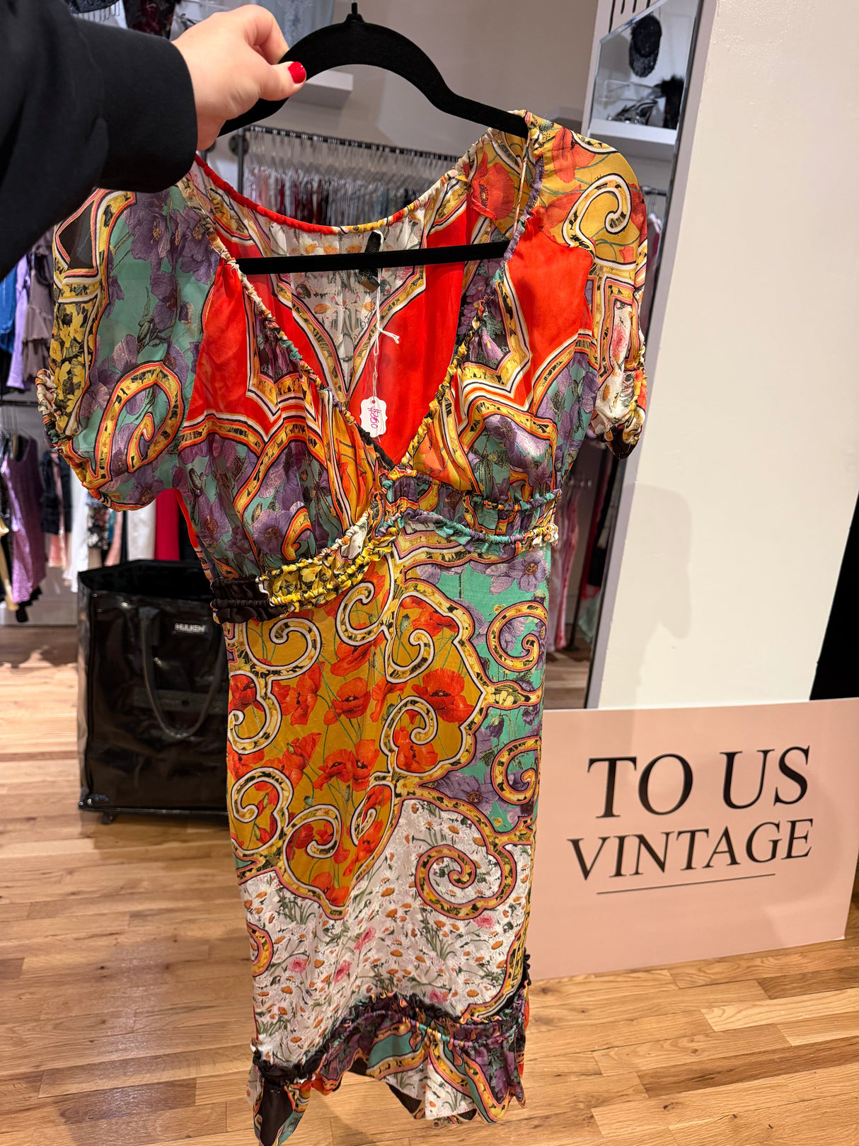 Roberto Cavalli Red Mini Dress