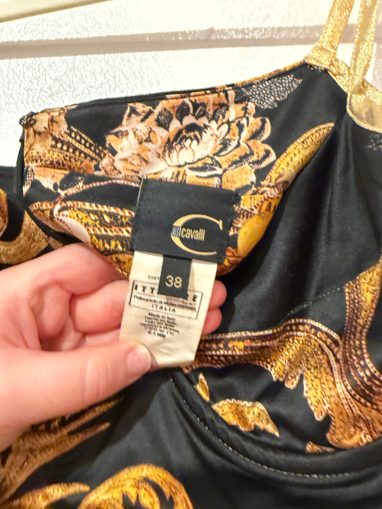 Roberto Cavalli vintage 2000s baroque tank top - size 38 - TUV #123