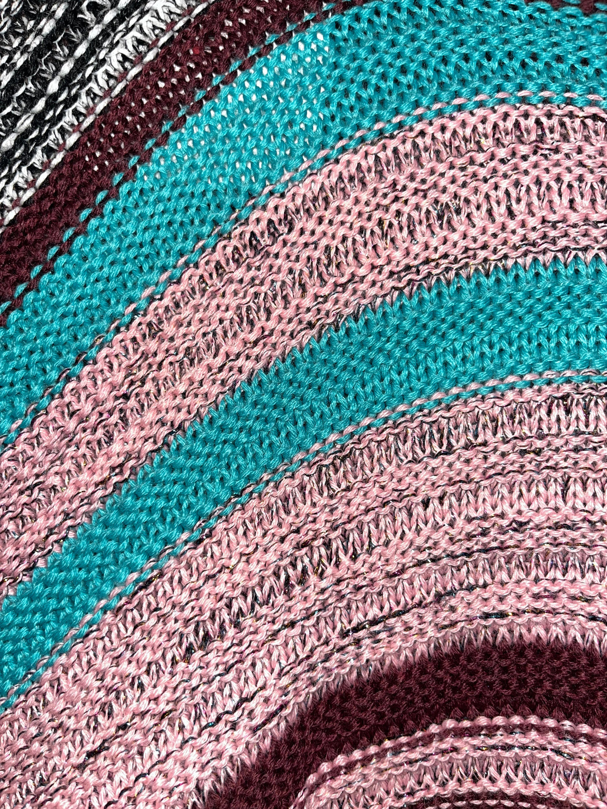 Missoni Lane Wool Multicolor and Glitter Poncho