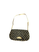 Dior Malice grey and white wool bag