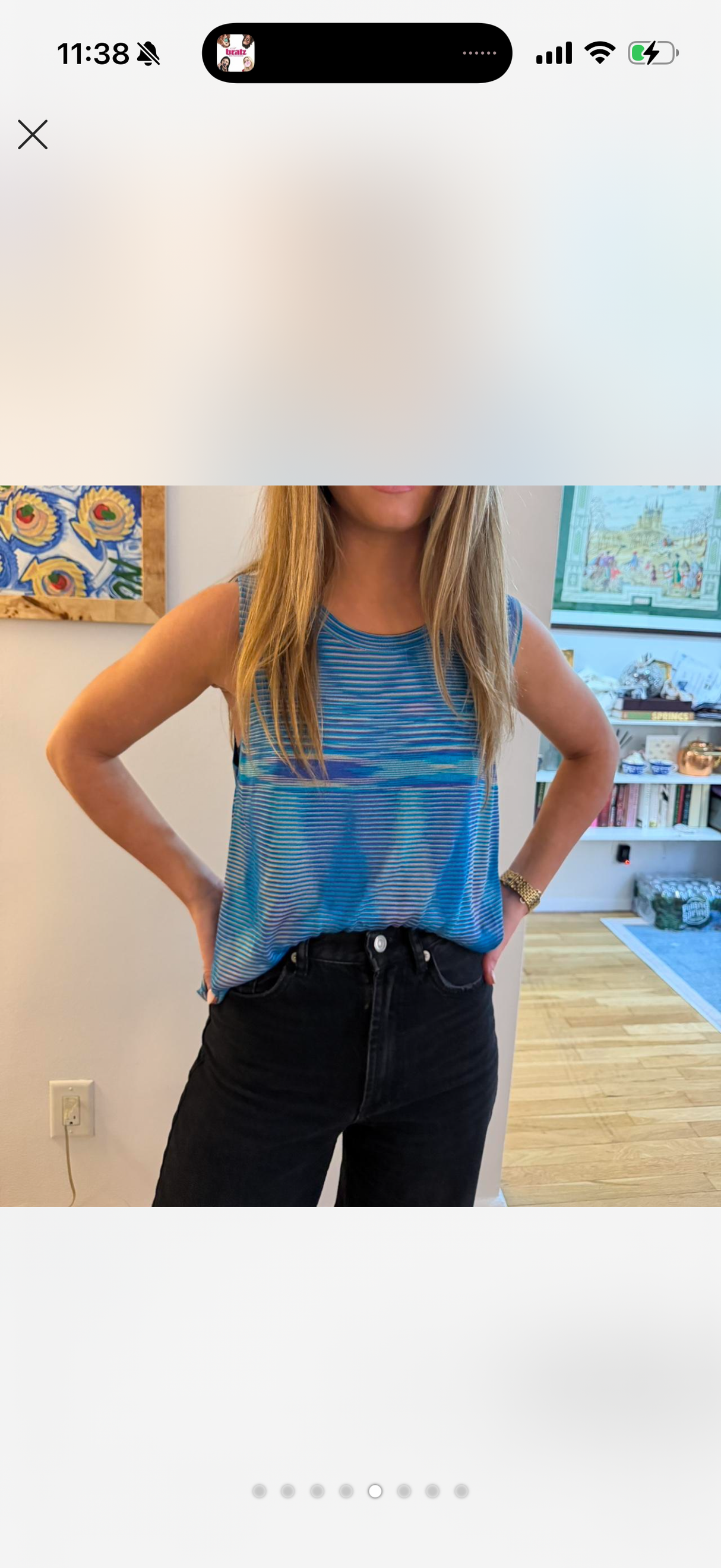 Missoni Blue sweater tank set